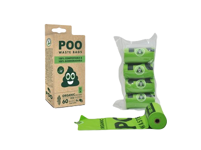 POO 100% Compostable & Biodegradable Waste Bags